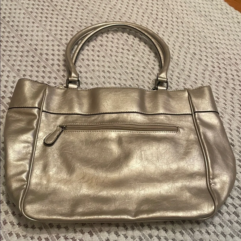Franco Sarto Gold Handbag/Purse